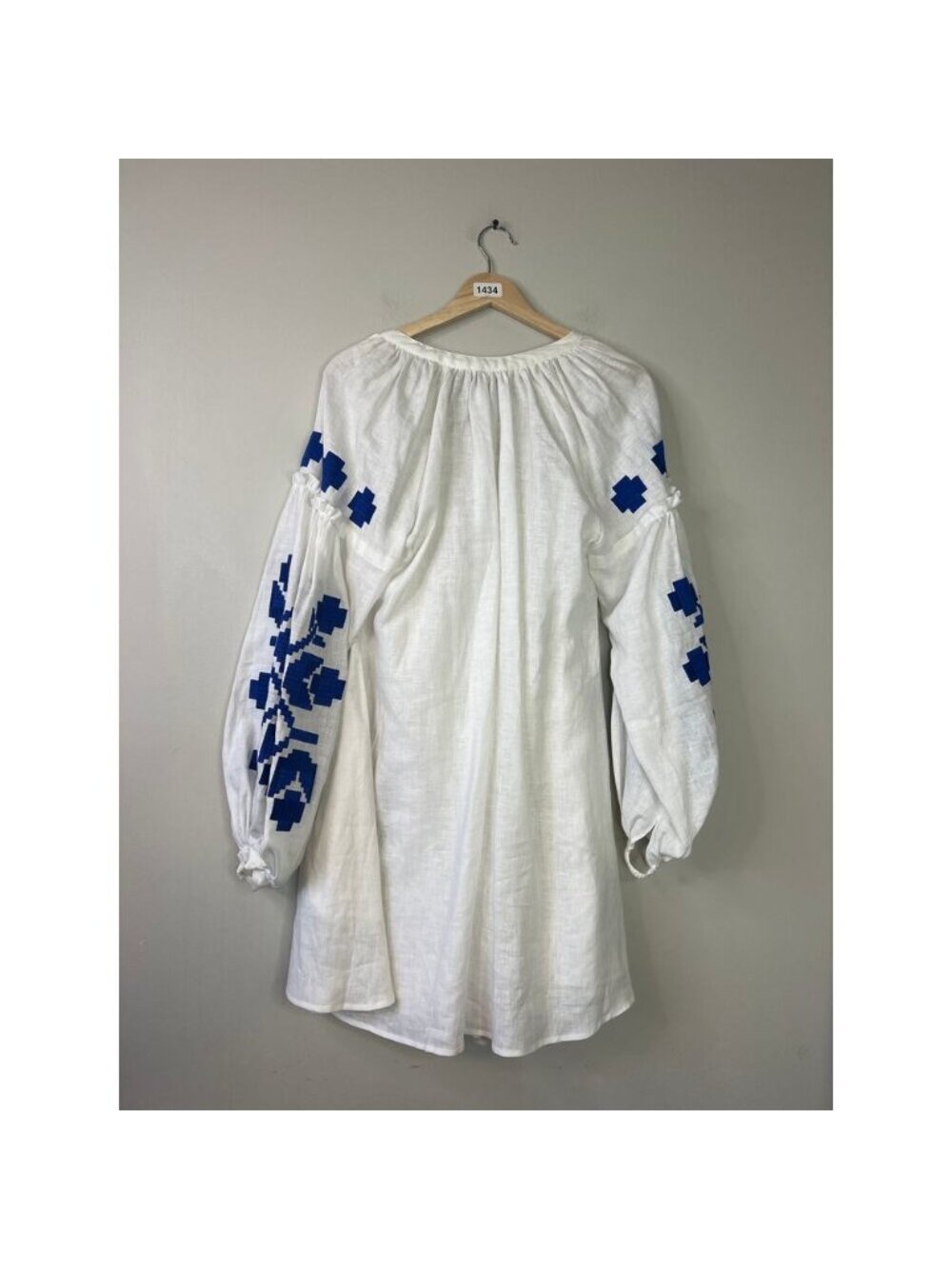 NWT Eleven Gena Chandler Embroidered Tassel Blouse White Size: Small - Picture 7 of 7